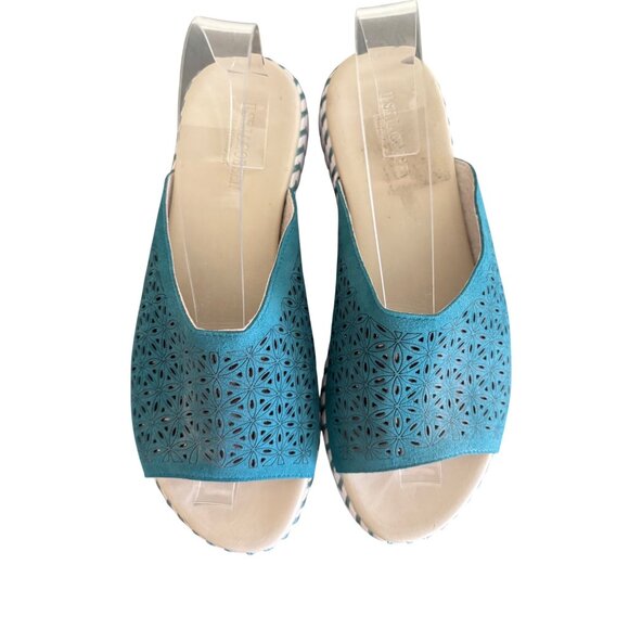 Ilse Jacobsen Womens Tulip Flats Size 41 US 10.5  Blue Slip-On Comfort Shoes - Picture 6 of 12